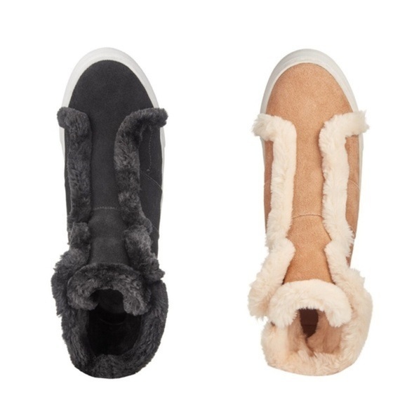 🆕DKNY New Hi-Top Faux Fur Sneakers